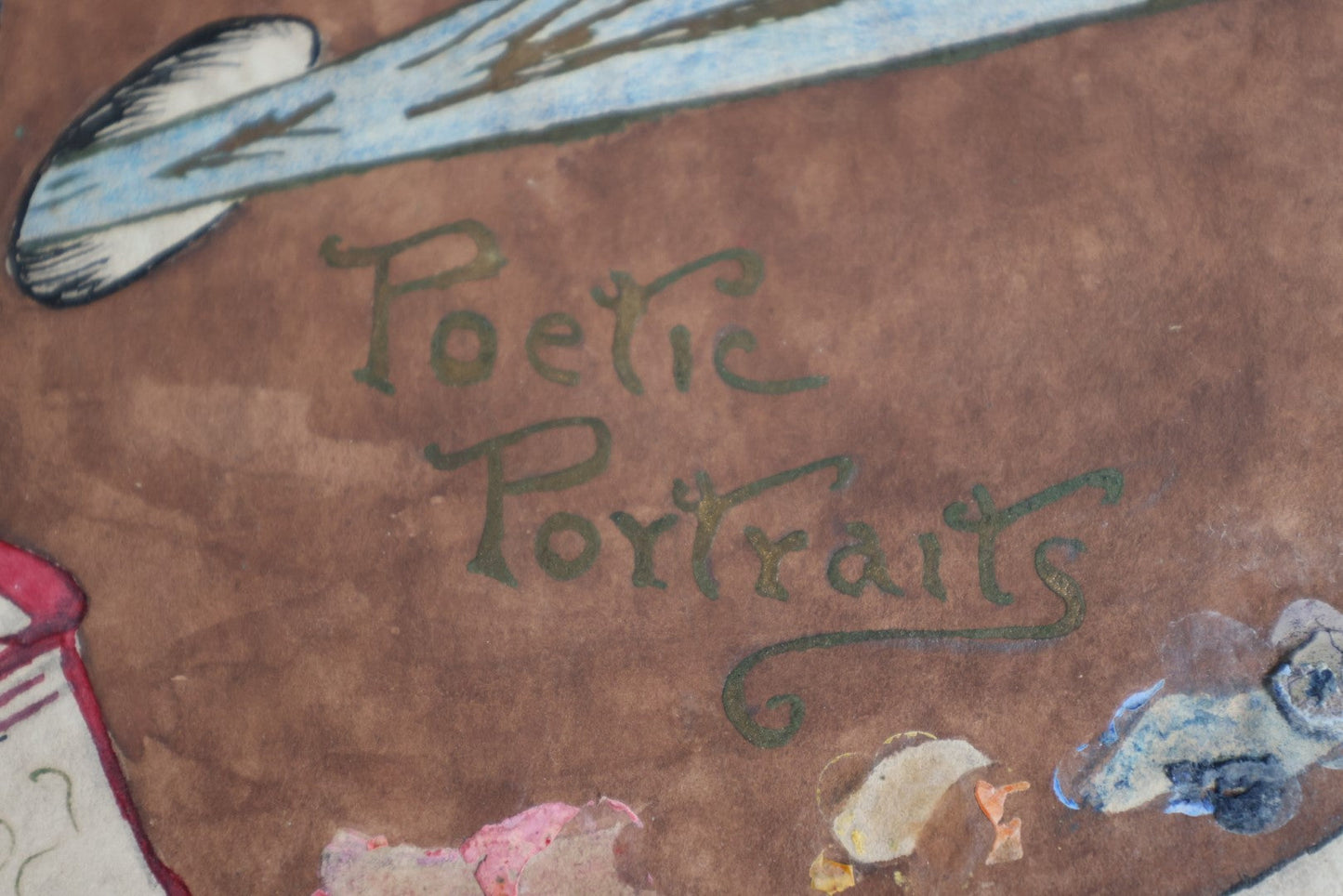 Lot 112 - Antique Hand Painted Water Color Poetry And Calligraphy Book By V.F. Hancock, Edgar Allan Poe Poems And More