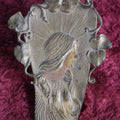 Lot 116 - Antique Art Nouveau Spring Clip With Lady Head, Markings