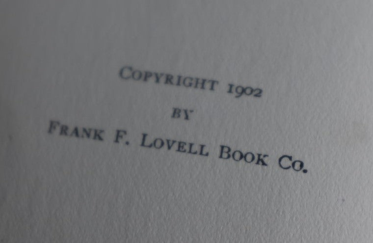 Lot 126 - Antique Edgar Allan Poe Poetry Book, Single Volume, Volume 3 Of 10, Copyright 1902 By Frank F. Lovell Book Co.