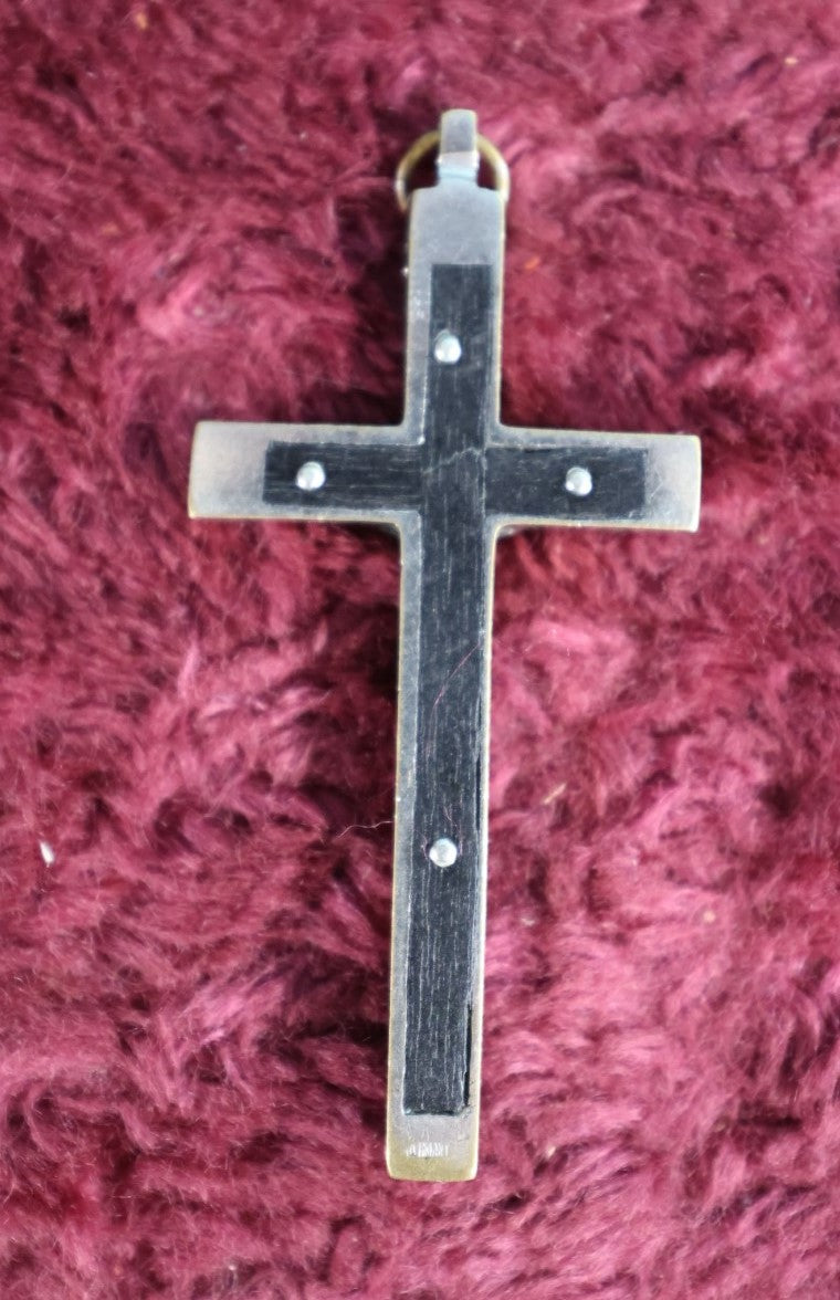 Lot 132 - Antique Wood And Metal Crucifix - Approximately 3.75"