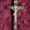 Lot 134 - Antique Wood And Metal Crucifix - Approximately 5"