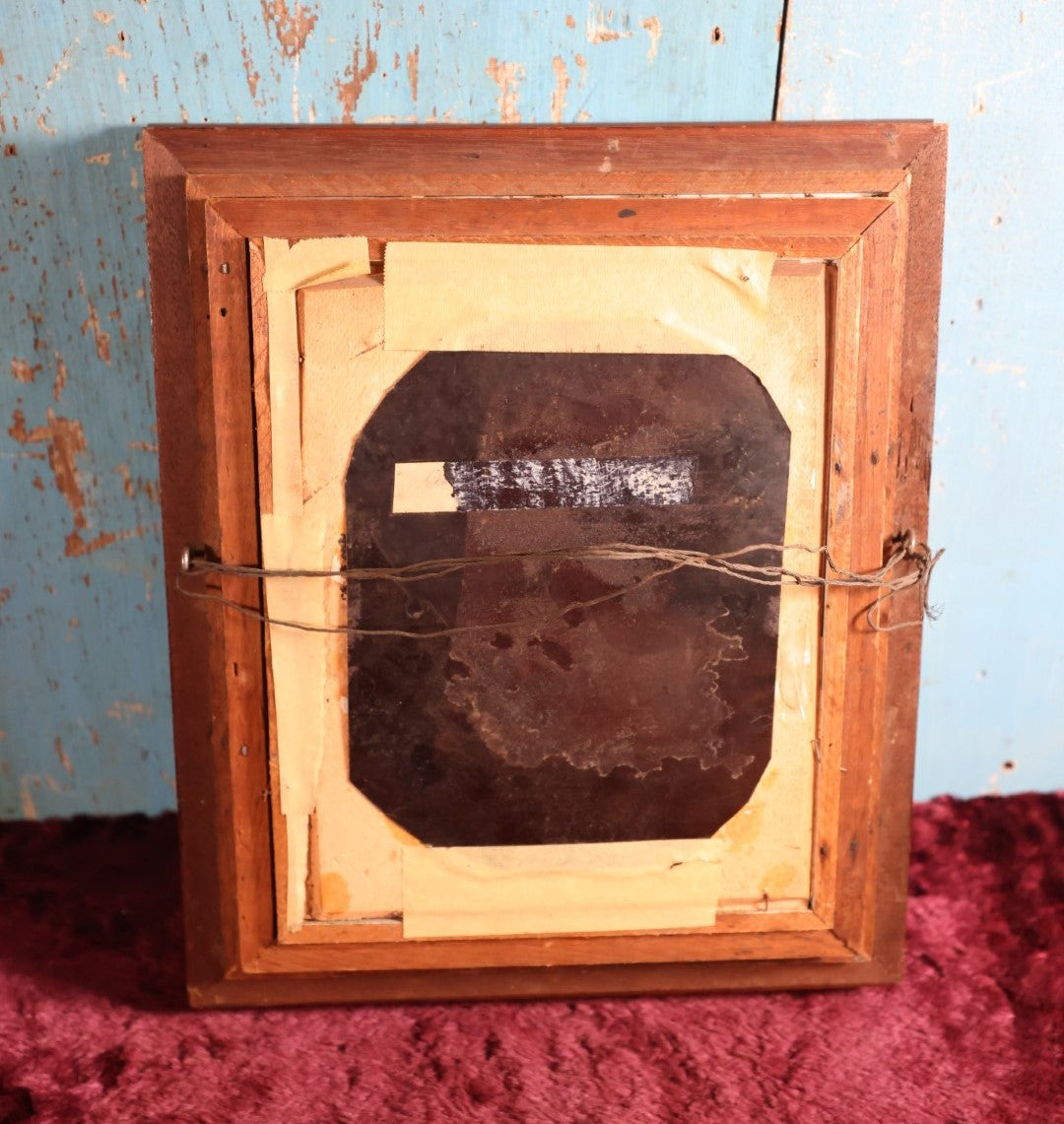 Lot 006 - Full Plate Tintype Portrait Of Young Woman In Deep Victorian Walnut Frame