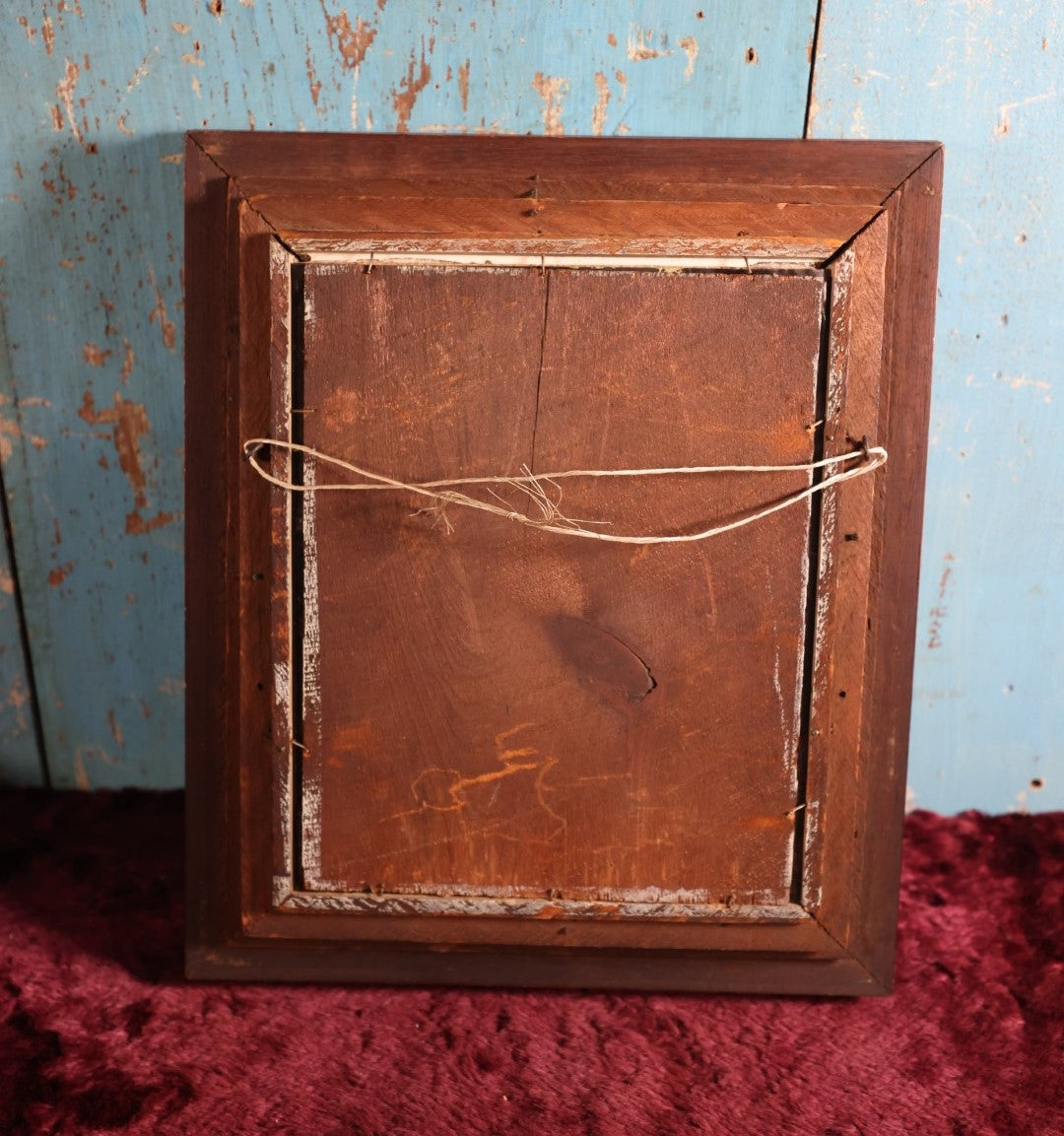 Lot 008 - Full Plate Tintype Portrait Of Old Bearded Man, Hand Tinted And Over Painted, In Deep Victorian Walnut Frame