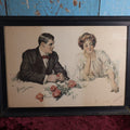 Lot 023 - Antique Print "The Plea" Attributed To William Powell Frith, 20th Century, Reminiscent Of Charles Dana Gibson