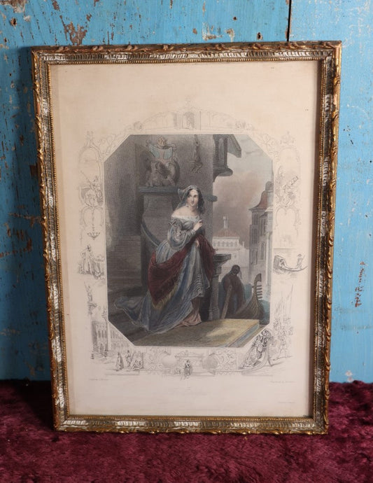 Lot 025 - Antique Print " The Escape" From William Finden'S Tableaux Of The Affections, Drawn By J. Brown, Engraving