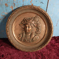 Lot 027 - Antique French Bronze Relief Plaque, Possibly By Gustav Grohe, Of Elegant Woman