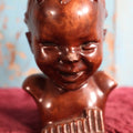 Lot 050 - Antique Baby Pan Bookend, Single, By Helen Liedoff, By Fan Co., Note Losses, Chips