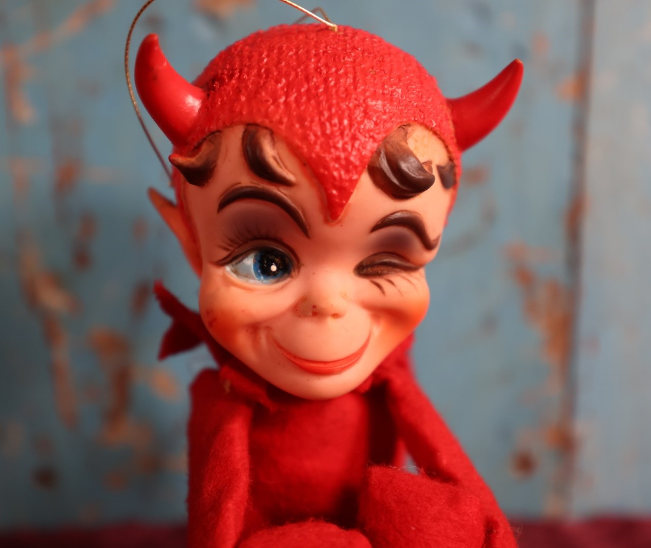 Lot 051 - Vintage 1967 Kamar Devil Knee Hugger Bad Elf Doll, Made In Japan