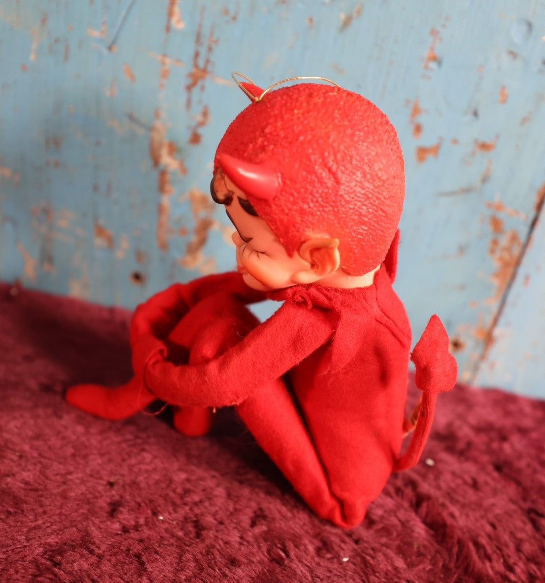 Lot 051 - Vintage 1967 Kamar Devil Knee Hugger Bad Elf Doll, Made In Japan