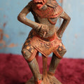 Lot 062 - Antique Hand Carved Balinese Demon Statue, Rakshasa, Damage And Losses, Hand Painted