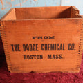 Lot 072 - Dodge Chemical Company, Boston, Massachusetts, Finger-Jointed Wooden Crate, Lighter Patina, Manufacturer Of Embalming Fluids
