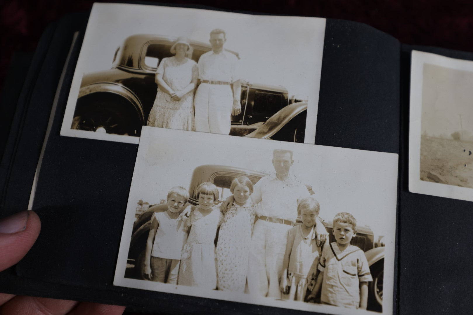 Lot 078 - Antique Early 20Th Century Snapshot Photo Album With Approximately 150 Photos Of Young Women, Children, Etc