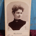 Lot 091 - Antique Cabinet Card Photograph Of Mrs. Frances Folsom Cleveland, Wife Of President Grover Cleveland, Photographed By C.M. Bell, Pennsylvania Avenue, Washington, D.C.