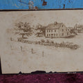 Lot 097 - Antique Cabinet Card Illustration Of House, By Warren G. Foley, Boston