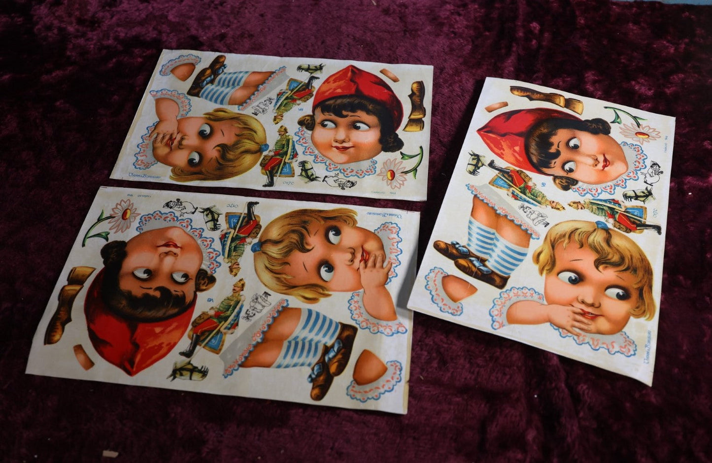 Lot 114 - Three Piece Grouping Of Comic Illustrated Prints Of Children, 1948, Naklad, 0170, Vydra & Bohuslav