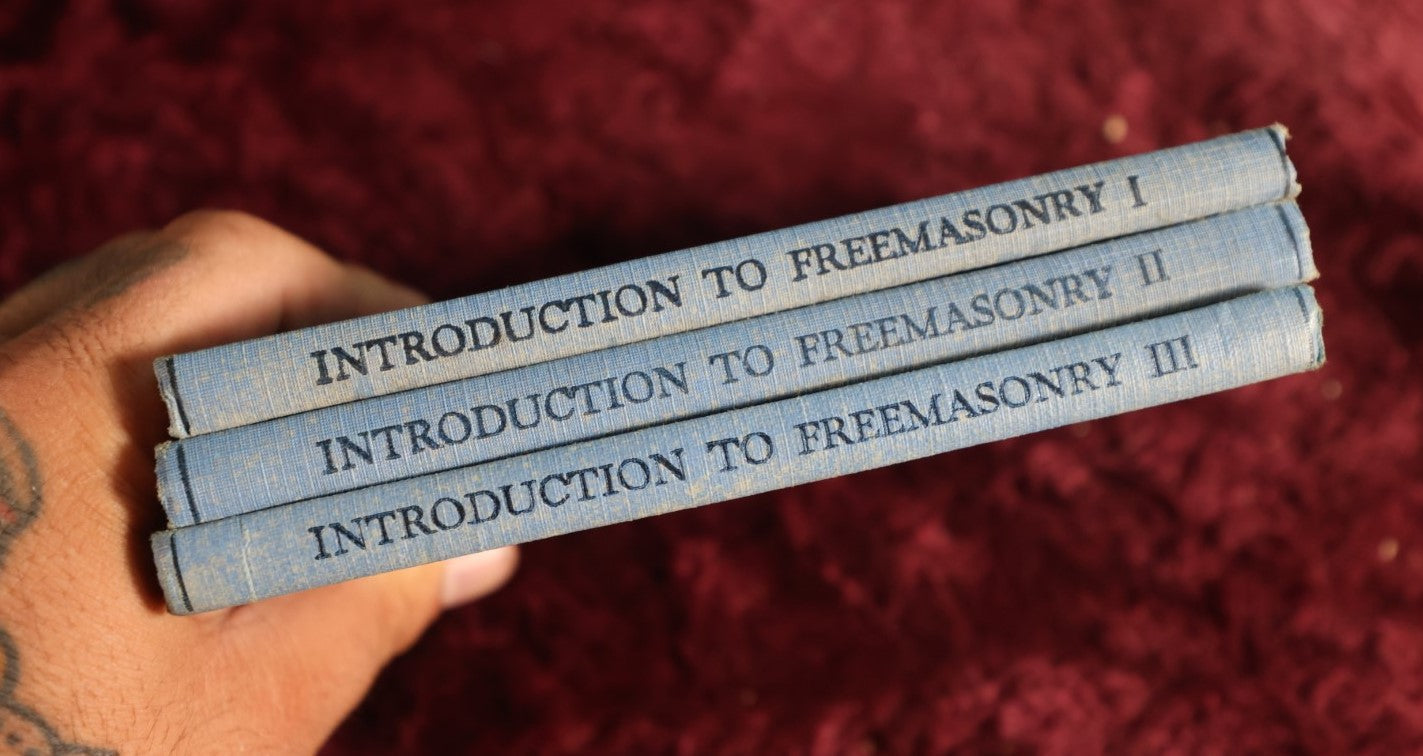 Lot 142 - Grouping Of Three Volumes Of The Introduction To Freemasonry Books, By Carl H. Claudy