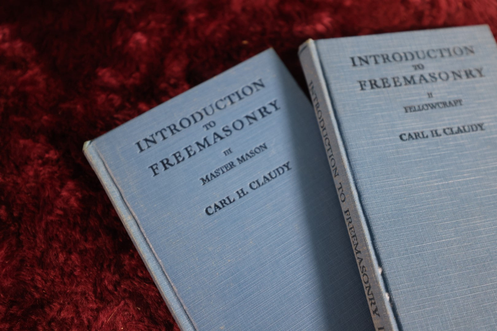 Lot 142 - Grouping Of Three Volumes Of The Introduction To Freemasonry Books, By Carl H. Claudy