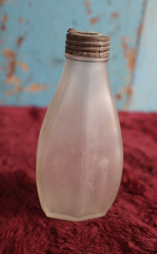 Lot 152 - Antique Frosted Glass Bottle With Shaker Top, Made In U.S.A.