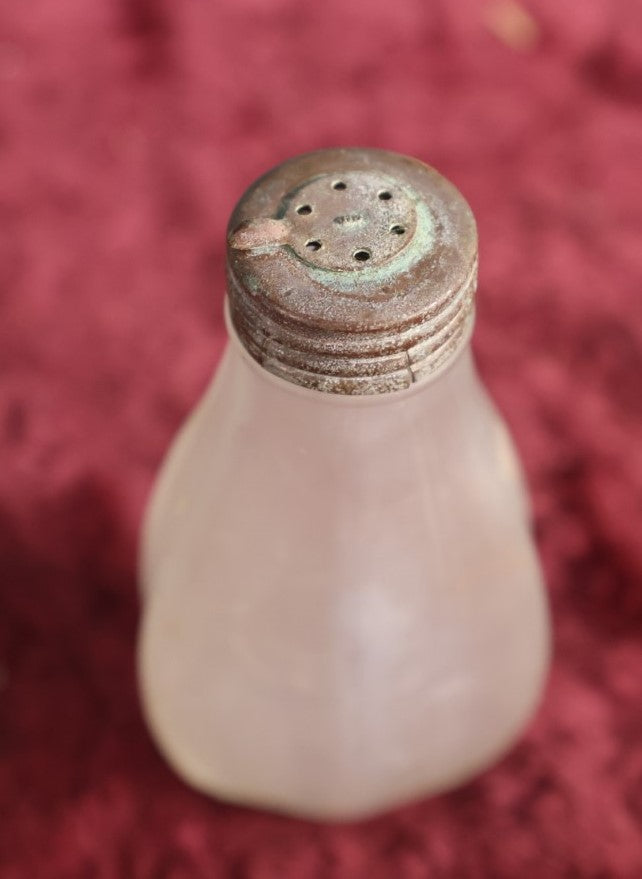 Lot 152 - Antique Frosted Glass Bottle With Shaker Top, Made In U.S.A.