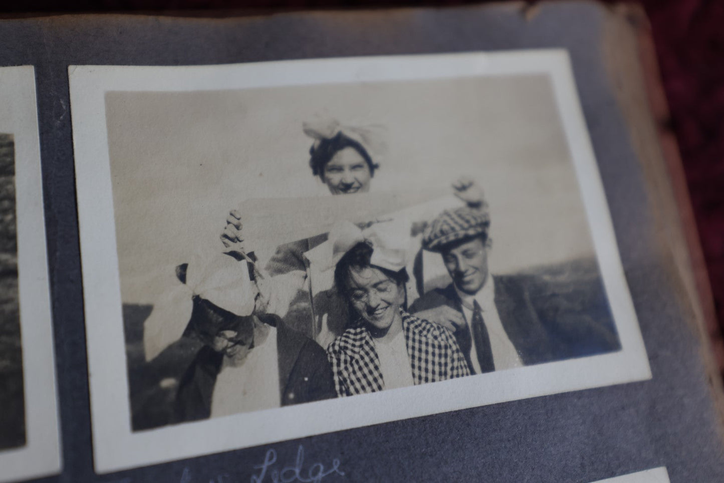 Lot 159 - Antique 1911 Snapshot Photo Album With Photos Of Camp Acadia, The Weirs, New Hampshire, Weirs Beach, Boating, Summer Activities, And More