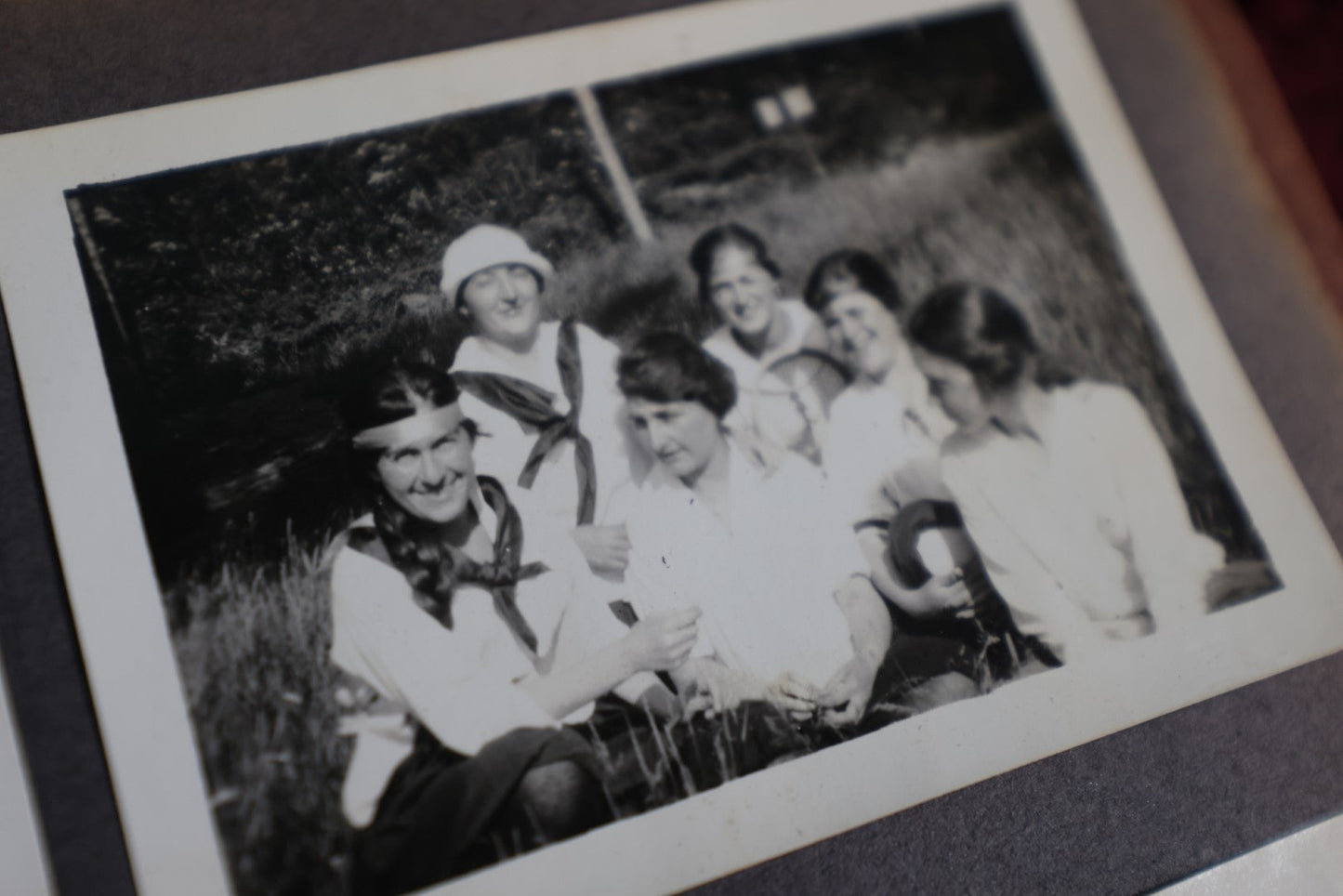 Lot 159 - Antique 1911 Snapshot Photo Album With Photos Of Camp Acadia, The Weirs, New Hampshire, Weirs Beach, Boating, Summer Activities, And More