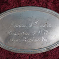 Lot 161 - Casket Plaque For Marriom A. Durgan, Died January 4, 1879, 57 Years Old