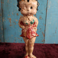 Lot 002 - Antique Betty Boop Composition Figure By Fleischer Studios, 1931, Note Significant Paint Cracking