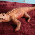 Lot 007 - Vintage Leather Alligator Crocodile Faux Taxidermy Novelty With Pointy Teeth