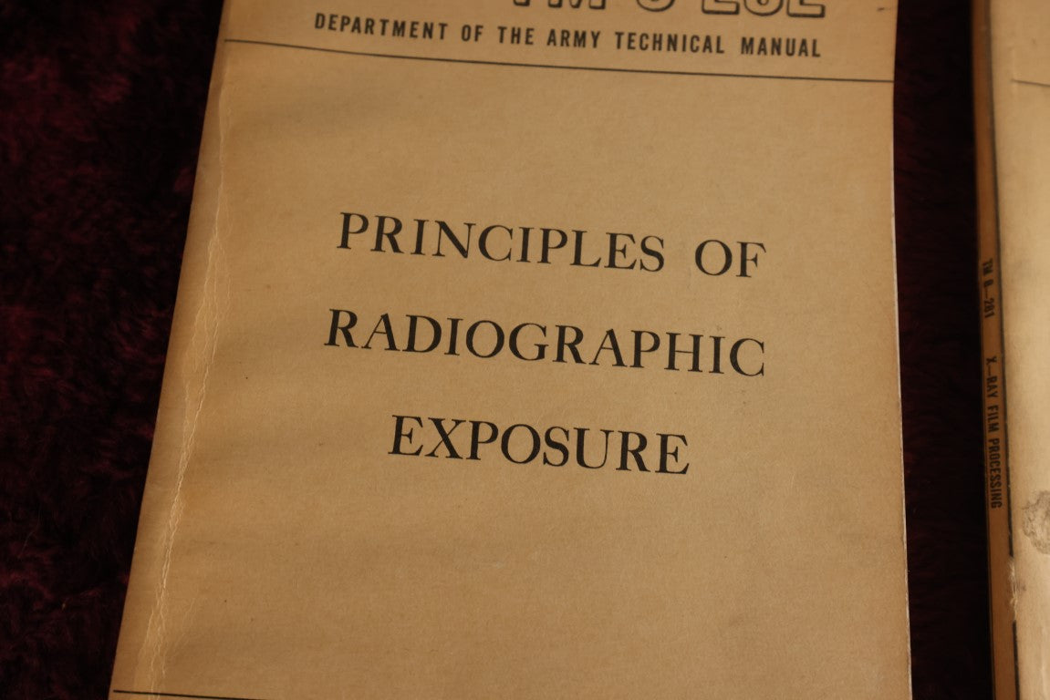 Lot 144 - Three Piece Medical Ephemera Grouping - Principles Of Radiographic Exposure, X-Ray Film Processing, And The American Red Cross First Aid Text Book