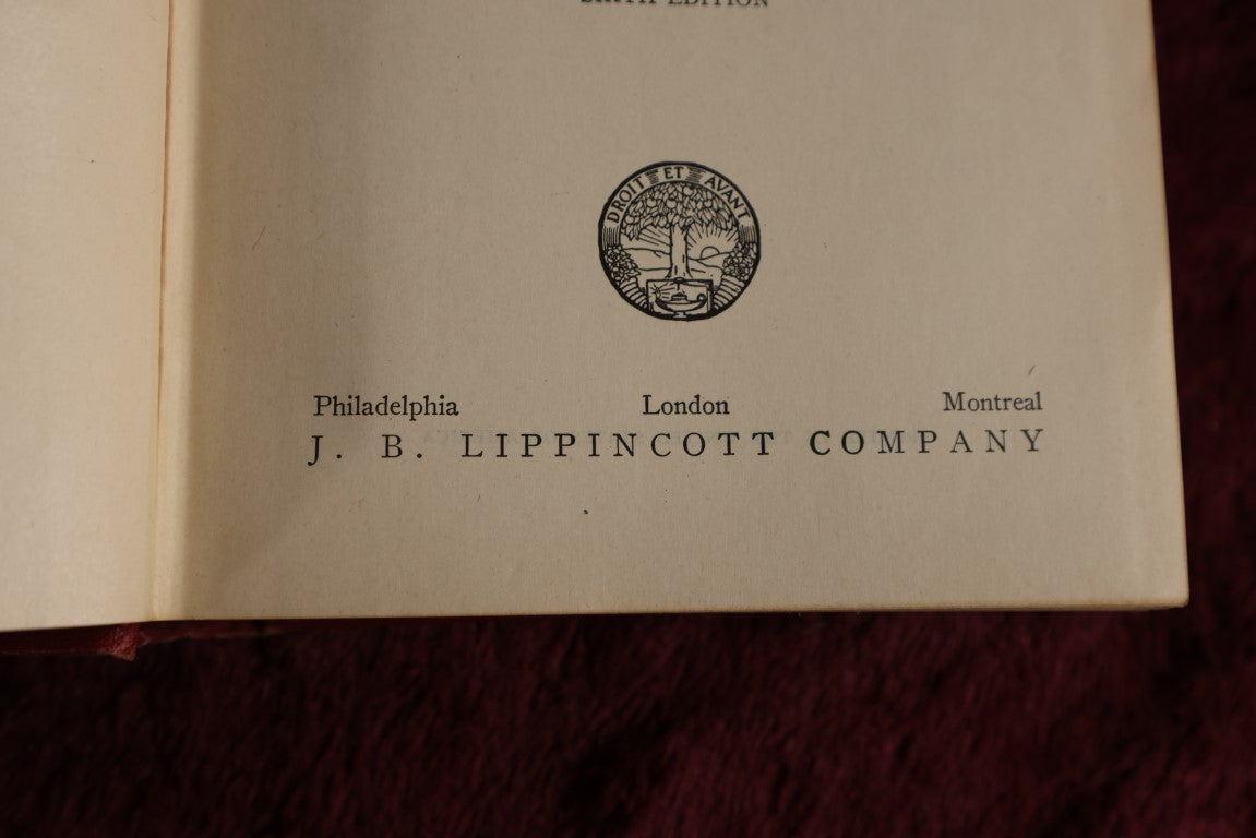 Lot 146 - Physiology And Anatomy, By Exther M. Greisheimer, M.D., Sixth Edition, 1950, Illustrated Medical Book