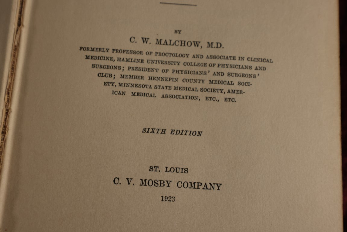 Lot 149 - The Sexual Life, Sixth Edition, By C.W. Malchow, M.D., 1923 Book On Sexual Impulse, Habits, And Physiology