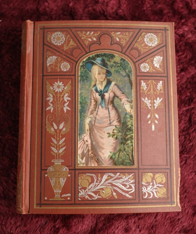 Lot 014 - Generous Victorian Scrapbook Packed With Mostly Calling Cards, As Well As Die Cuts, Other Scraps, Very Good Condition