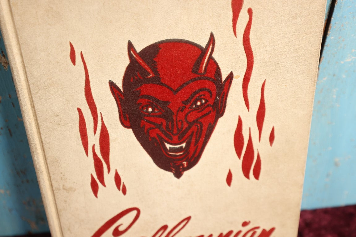 Lot 017 - Vintage 1951 High School Year Book With Red Devil Cover, The Calhounian