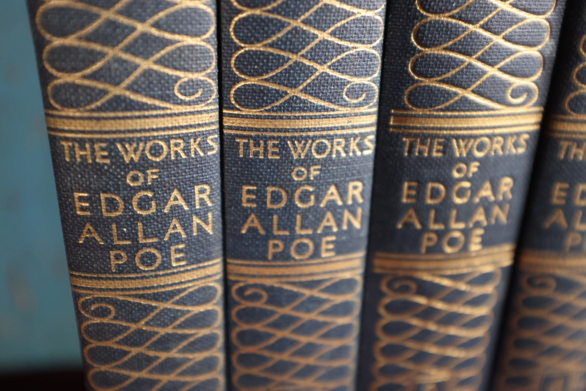 Lot 019 - The Works Of Edgar Allan Poe, Complete Eight Volume Set, Arcadia House, 1950, New York