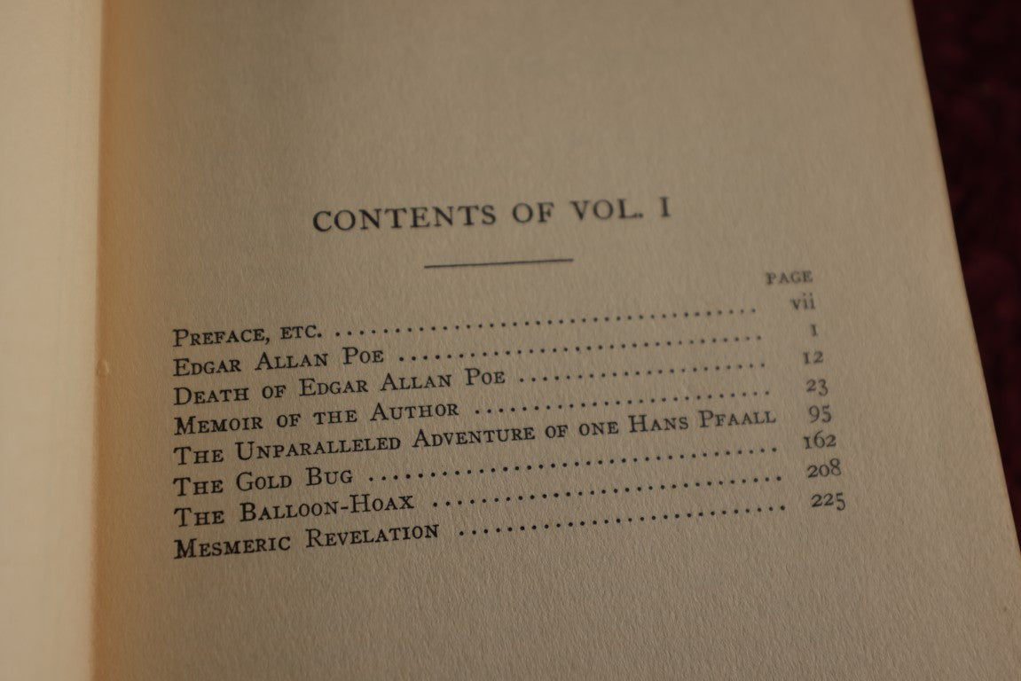 Lot 019 - The Works Of Edgar Allan Poe, Complete Eight Volume Set, Arcadia House, 1950, New York