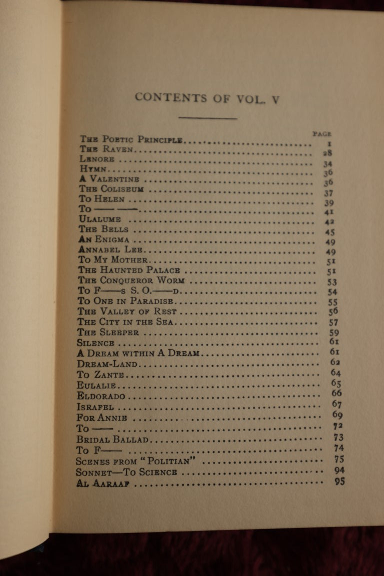 Lot 019 - The Works Of Edgar Allan Poe, Complete Eight Volume Set, Arcadia House, 1950, New York