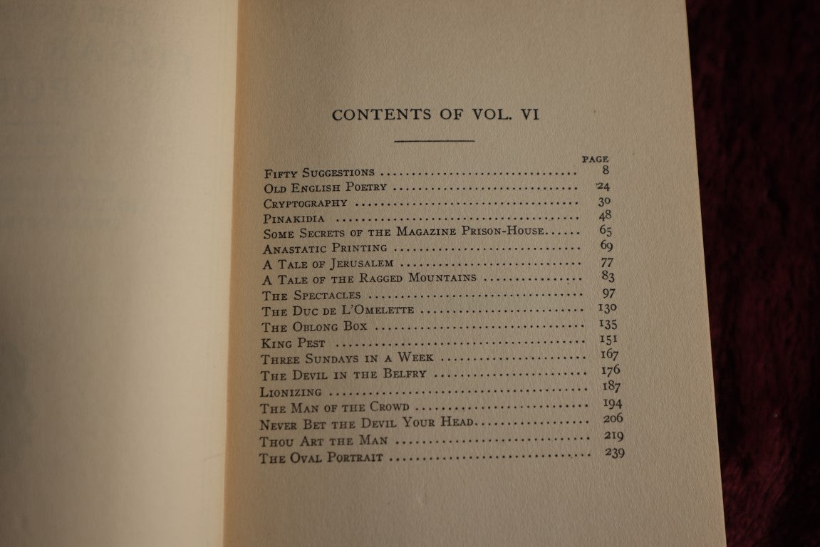 Lot 019 - The Works Of Edgar Allan Poe, Complete Eight Volume Set, Arcadia House, 1950, New York