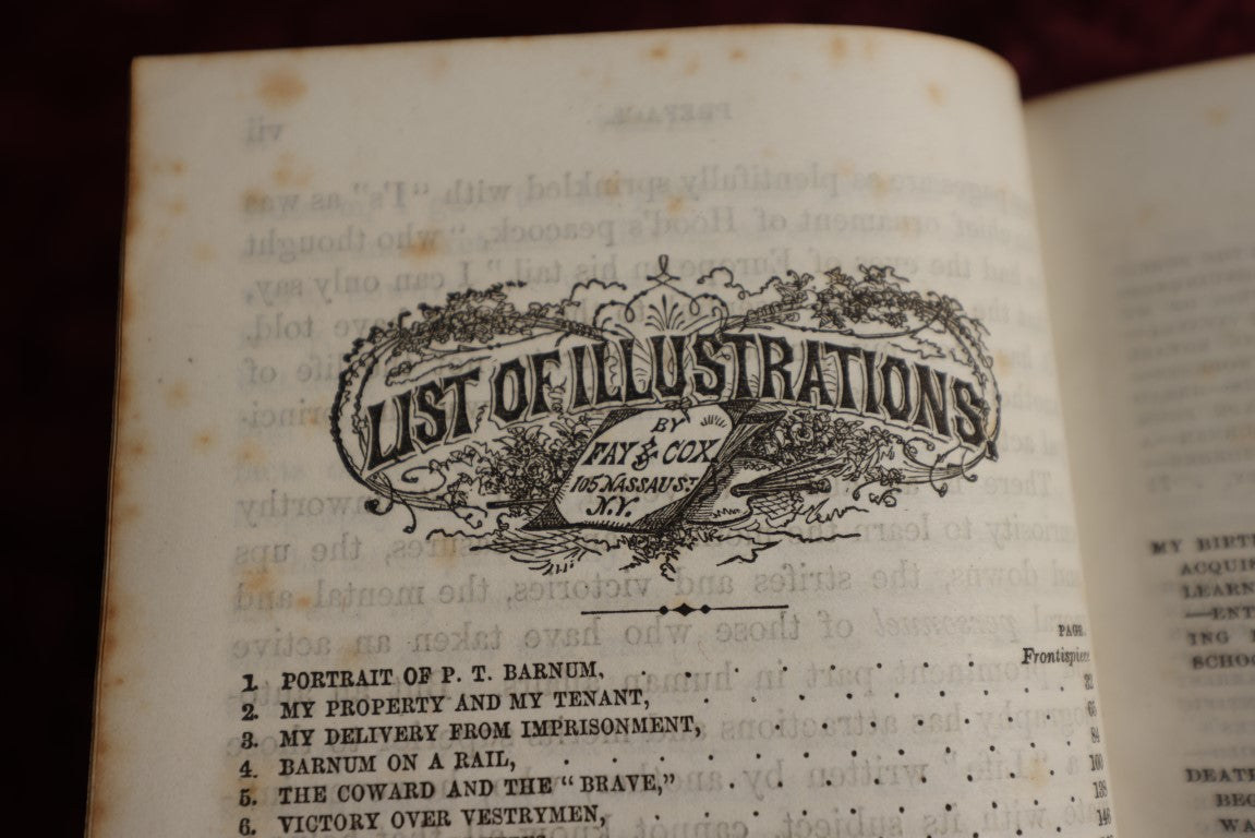 Lot 024 - Struggles And Triumphs Or Forty Years' Recollections Of P.T. Barnum, Written By Himself, Phineas T. Barnum Autobiography, 1872, Illustrated By Fay & Cox