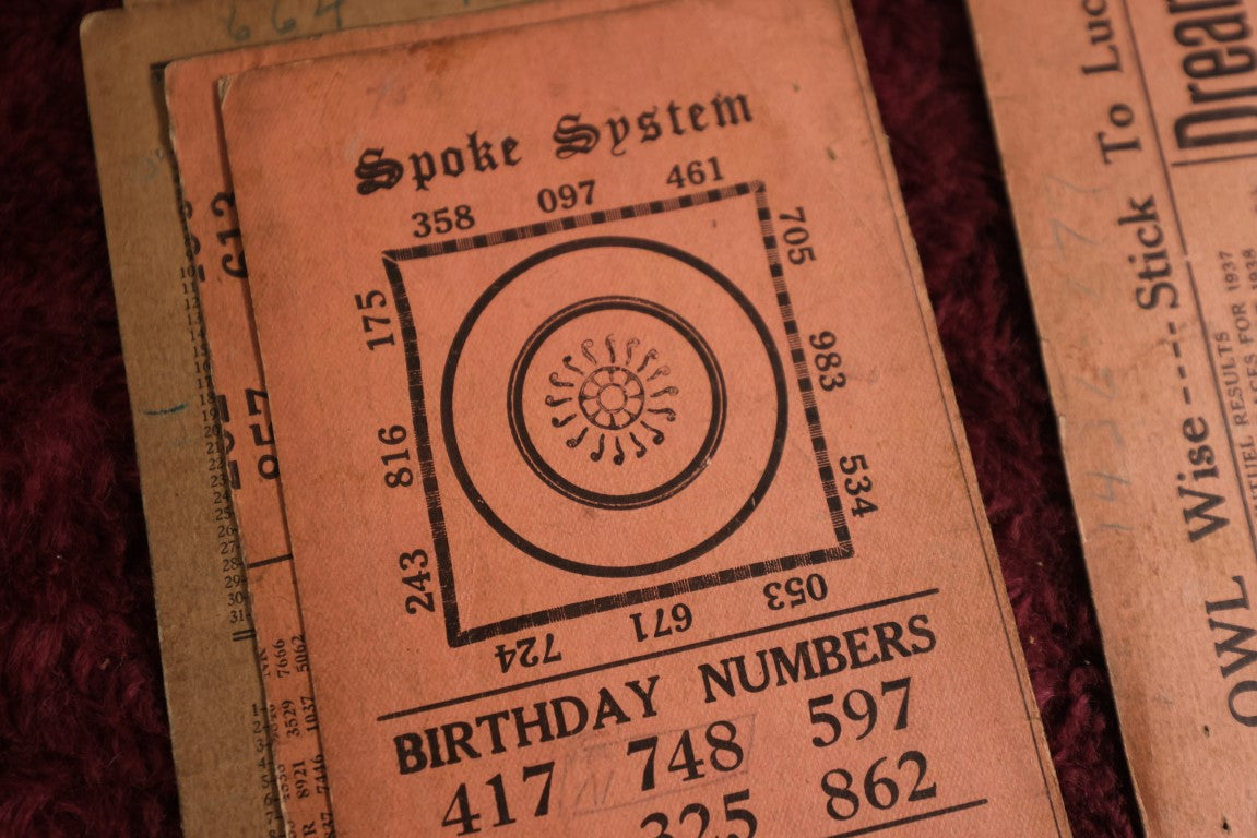 Lot 028 - The Hub Numbers Monthly, 1930s Numbers Guides, Horoscopes, Gambling, And More, Published By The Grove Publishing Company, Dorchester, Massachusetts