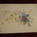 Lot 031 - Antique Original Watercolor Painting Of Colorful Flowers, Signed H. Wilder, Dated March 1St, 1883
