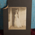 Lot 037 - Antique Boarded Photo Of Woman In Flowing "Fairy" Dress With Pointy Hat