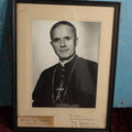 Lot 043 - Vintage Framed Photograph Of Priest, Bishop John A. O'shea, Kanchow, China, Handwriting On Photo, Chinese Characters