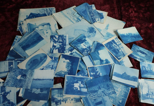 Lot 047 - Massive Grouping Of Antique Cyanotype Photographs, Circa 1895 - 1905, Many Of Washington D.C., Landmarks, Interiors, Portraits, Architecture - Over 125 Pieces