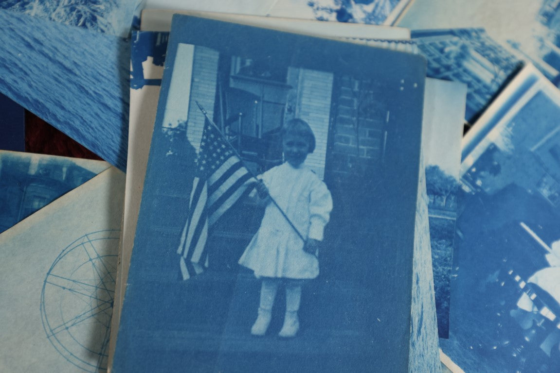 Lot 047 - Massive Grouping Of Antique Cyanotype Photographs, Circa 1895 - 1905, Many Of Washington D.C., Landmarks, Interiors, Portraits, Architecture - Over 125 Pieces