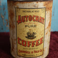 Lot 056 - Antique Autocrat Pure Coffee Tin, Roasted And Packed By Brownell & Field Co, Providence R.I., Use As Cookie Tin When Done