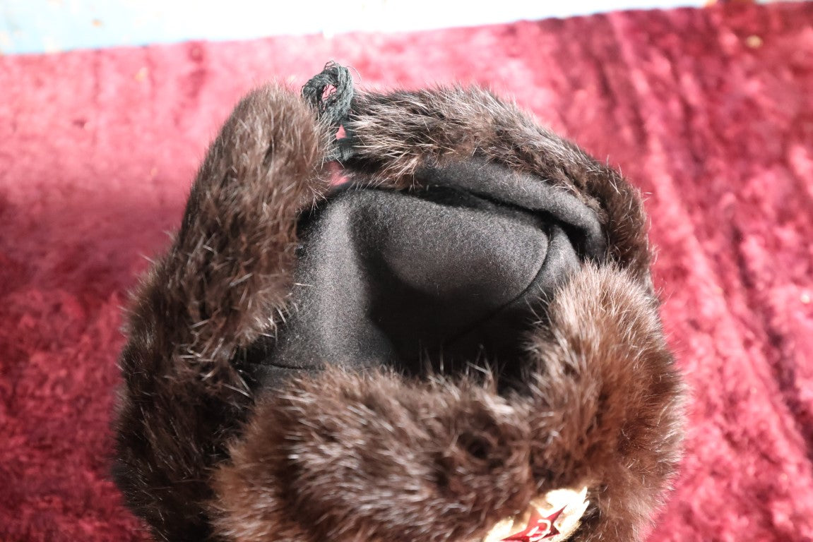 Lot 063 - Vintage Soviet Era U.S.S.R. Fur Winter Hat