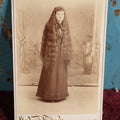 Lot 071 - Antique Cabinet Card Photo Of Woman With Incredibly Long, Dark Hair, Gardner And Pullback Photographers, Biddeford, Maine