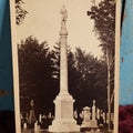 Lot 073 - Antique Cabinet Card Photograph Of Cemetery, Morgan Monument, Batavia, New York, Photo By C.W. Tallman, Monument To William Morgan, Who Was Presumed Murdered By Freemasons