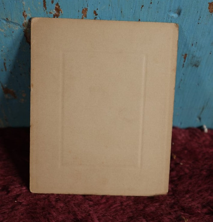 Lot 076 - Small Antique Boarded Photo Of Little Boy In Boxing Gloves