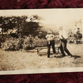 Lot 077 - Vintage Snap Shot Photo Of A Man About To Smack A Lady In The Butt